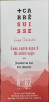 Chocolat au lait sans sucre ajouté