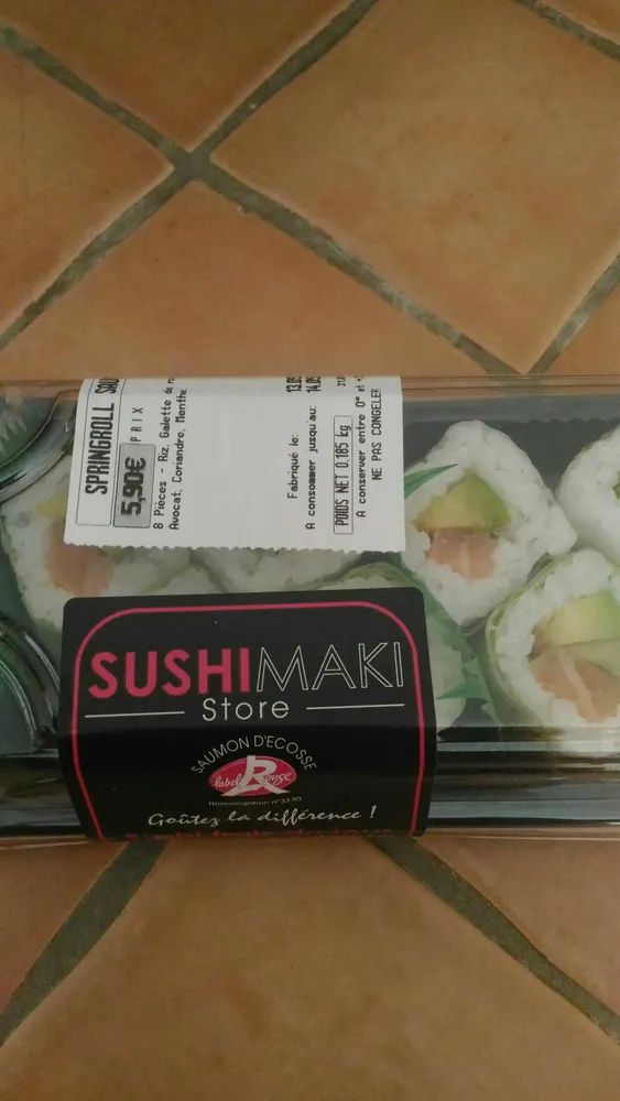 Springroll saumon avocat