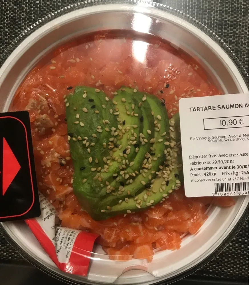 Tartare saumon avocat