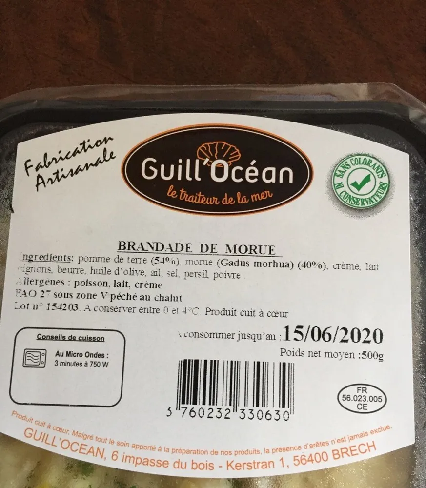 Brandade de morue ciboulette