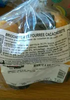 Briochette à tête fourrée cacao noisette