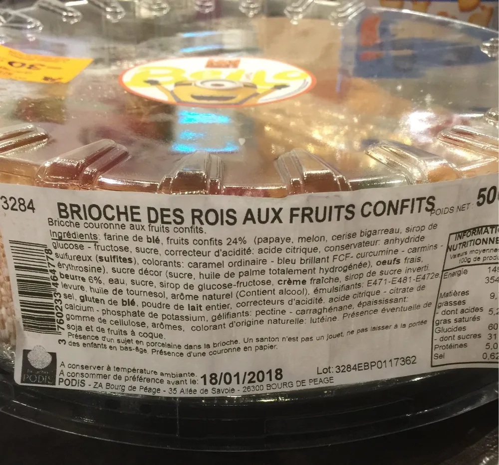 Brioche des rois aux fruits confits