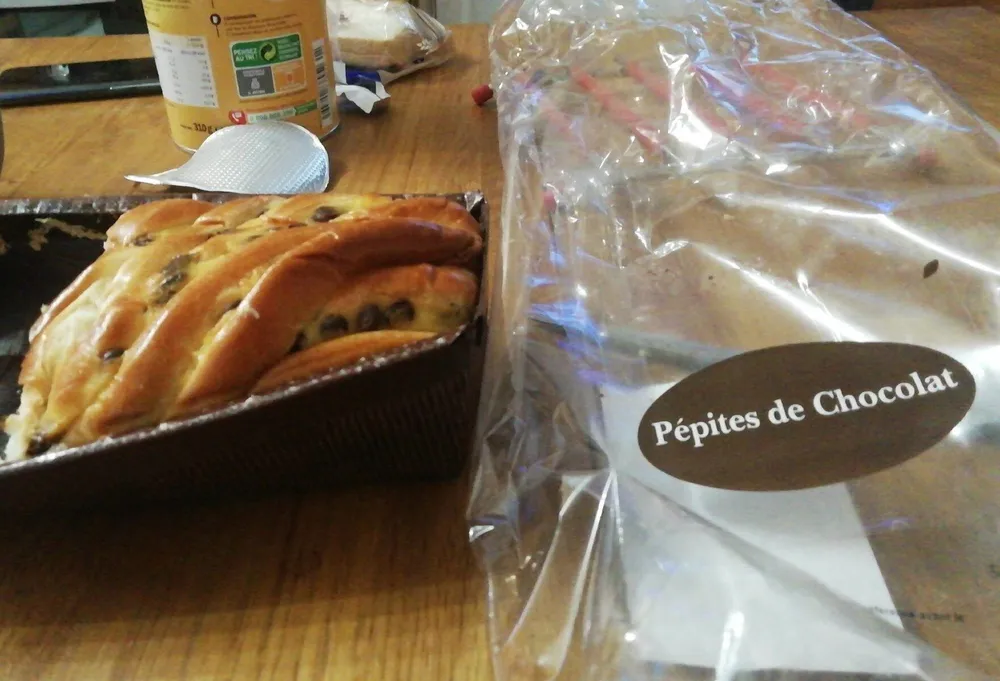 Brioche marbrée pépites chocolats