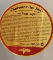 Couronne des Rois aux fruits confits