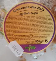 Couronne des rois aux fruits confits