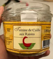 Terrine de caille aux raisins