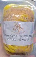 Foie gras de canard gras mi-cuit nature sous vide