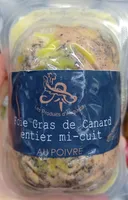 Fois gras de canard mi-cuit au poivre
