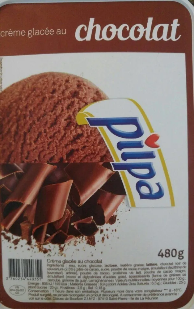 Crème glacée au chocolat