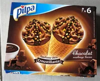Gaufrette Garnie Glacée au chocolat