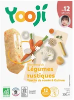 Bâtonnets surgelés bio légumes rustiques, touche de comté & quinoa pour bébé dès 12 mois