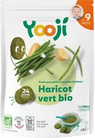 Purée surgelée de haricot vert bio avec petits morceaux fondants pour bébé dès 9 mois