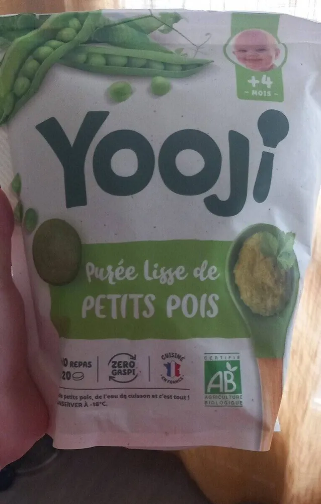 Purée lisse de petits pois