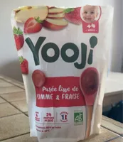 Purée lisse de pomme et fraise