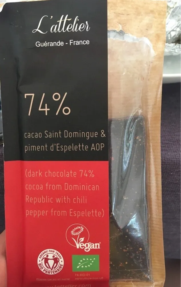 Cacao Saint Domingue & piment d'Espelette AOP