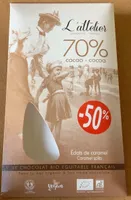 Chocolat 70% eclats de caramel