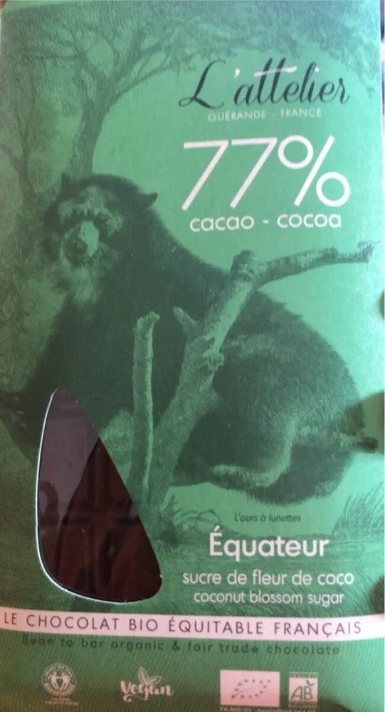 Chocolat equateur 77%