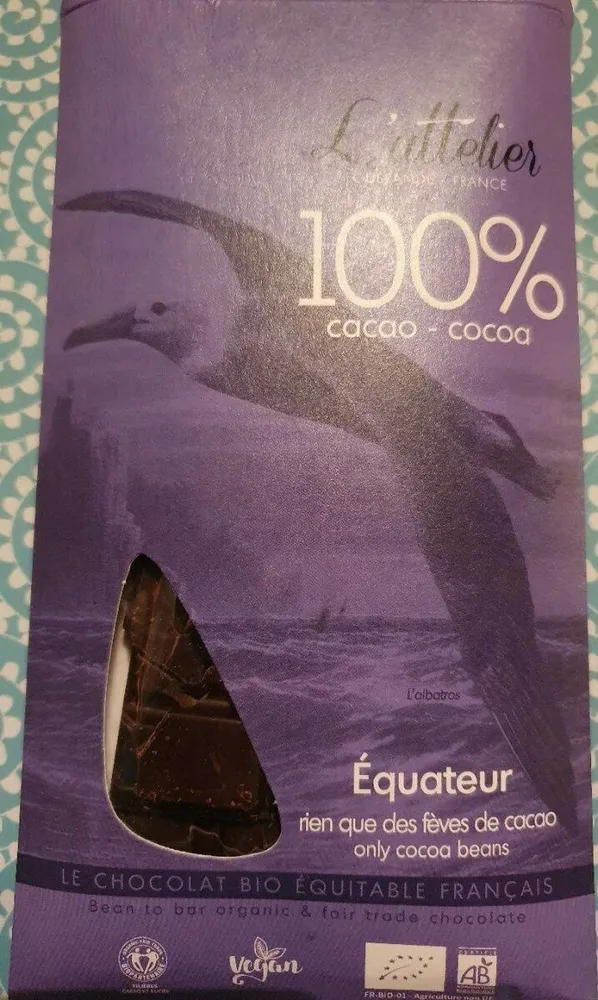 Chocolat 100% cacao Équateur