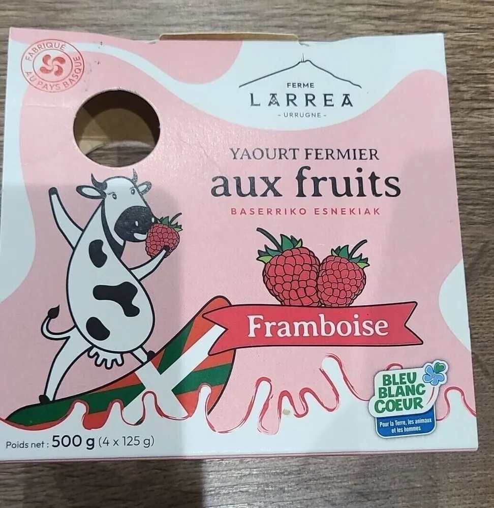 Yaourt Fermier aux fruits