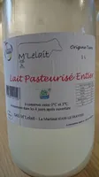 Lait pasteurisé entier