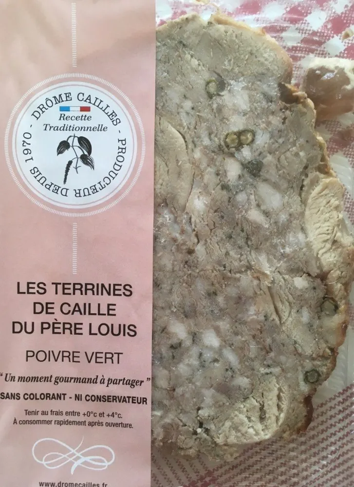 Terrines de caille du Père Louis