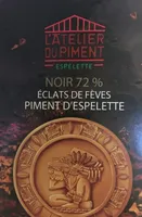 Noir 72% Eclats de fèves Piment d'espelette