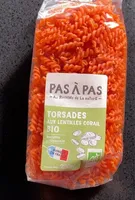 Torsade aux lentilles corail
