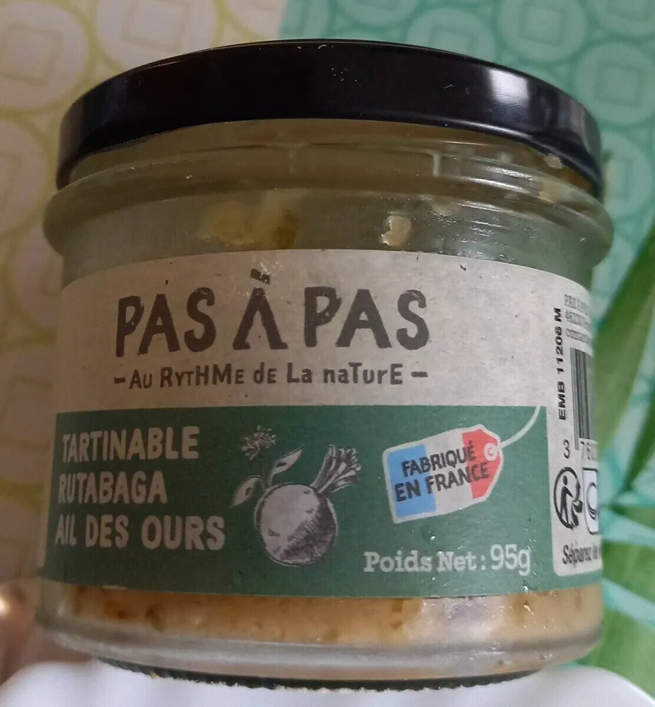 Tartinable rutabaga ail des ours