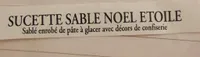 Sucette sablé noël étoile