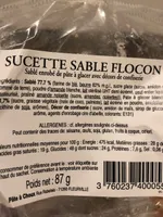 Sucette sable flocons