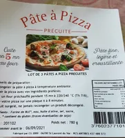 Pâte à  pizza precuite