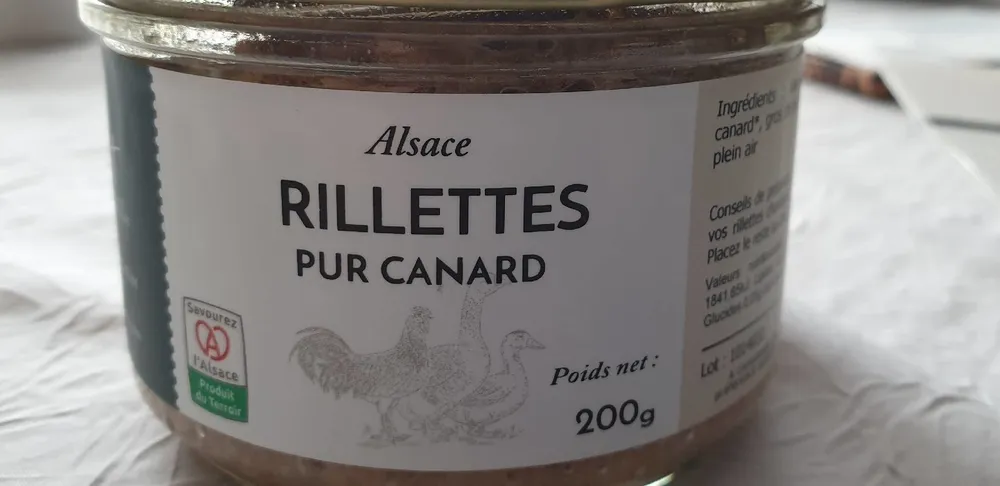Rillettes pur canard