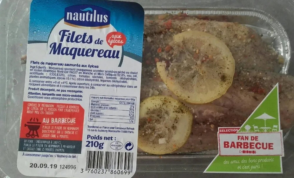 Filets de maquereau saumurés aux épices