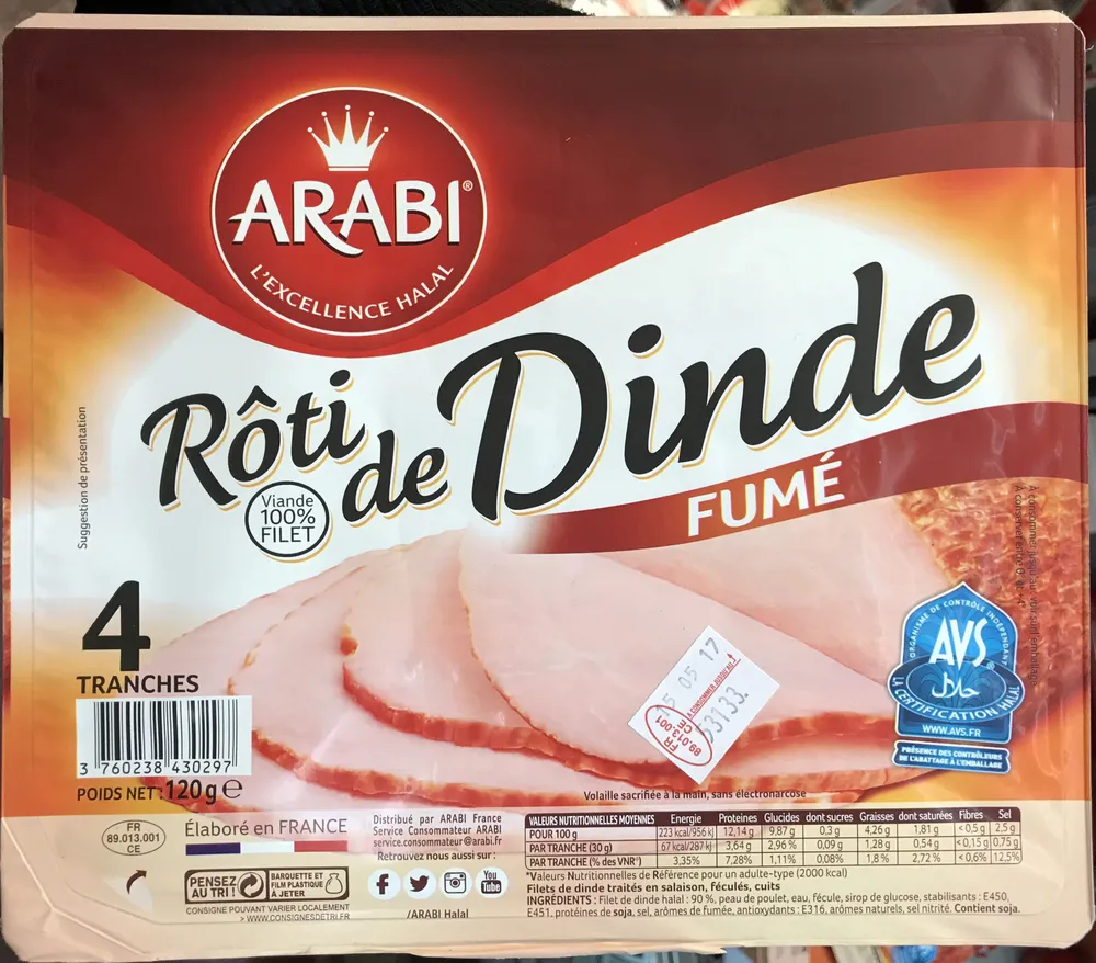 Rôti de dinde fumé