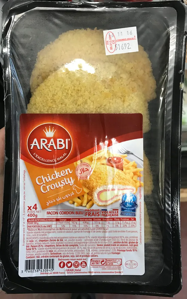 Chicken Crousty façon Cordon Bleu