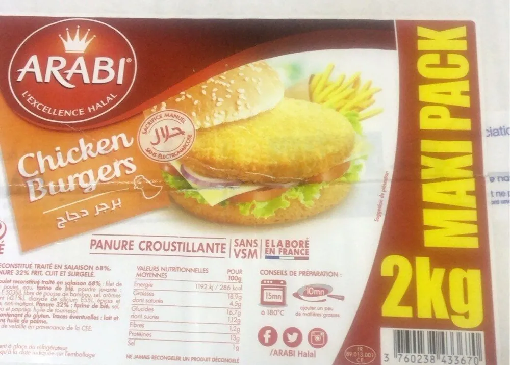 Chicken burgers