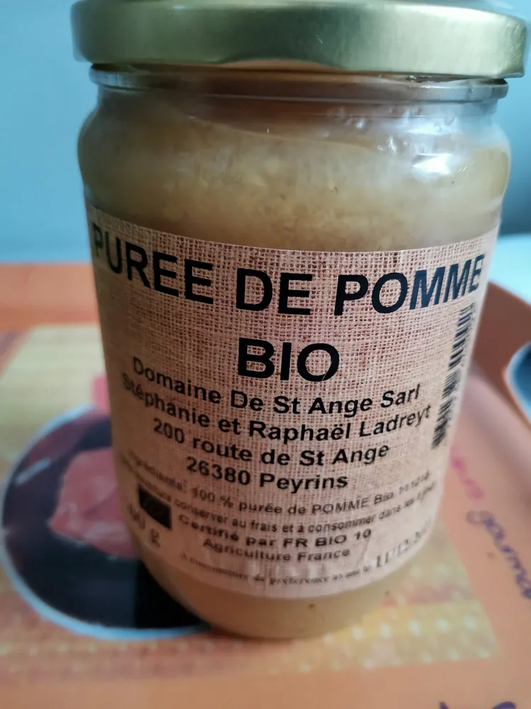 purée de pommes bio