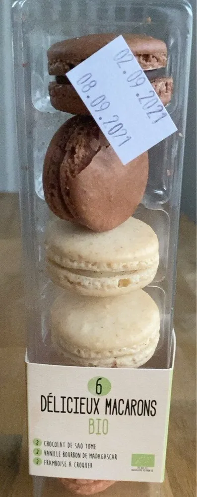 6 Délicieux macarons bio