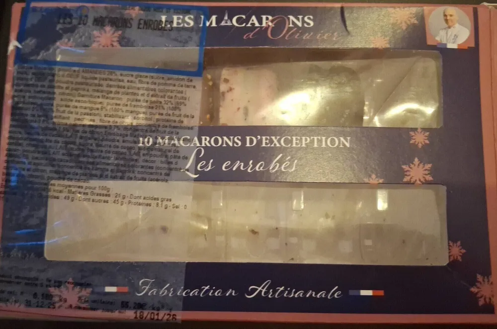 10 MACARONS D'EXCEPTION Les enrobés