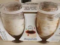 Glace panna cotta