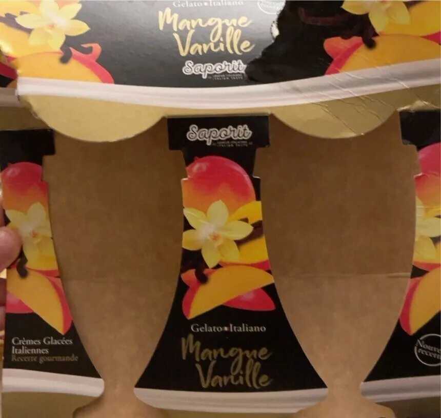 Glace mangue vanille