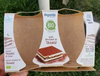 Glace biologique au tiramisu