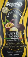 Crème glace enrobé de chocolat fruits de la passion