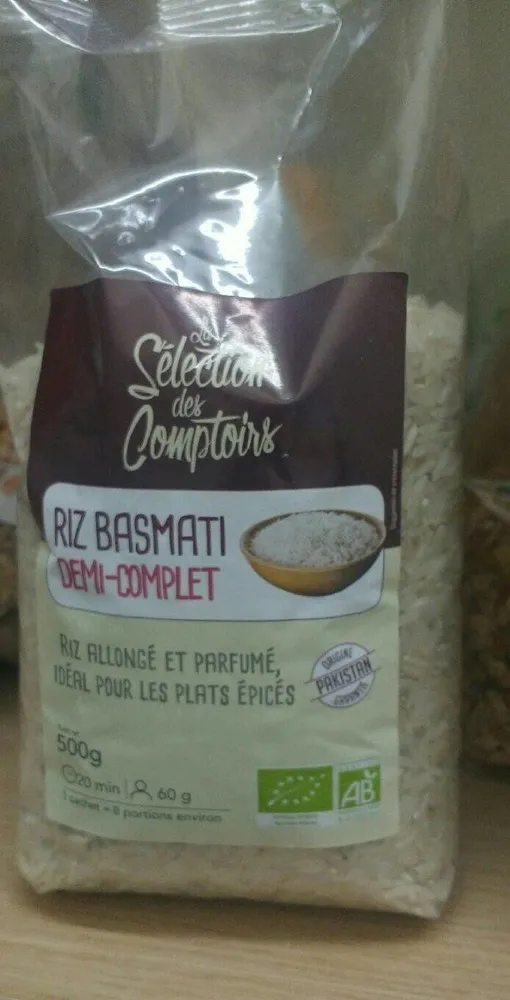 Riz basmati demi-complet