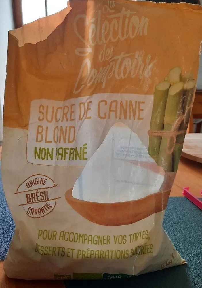 Sucre de canne blond non raffiné