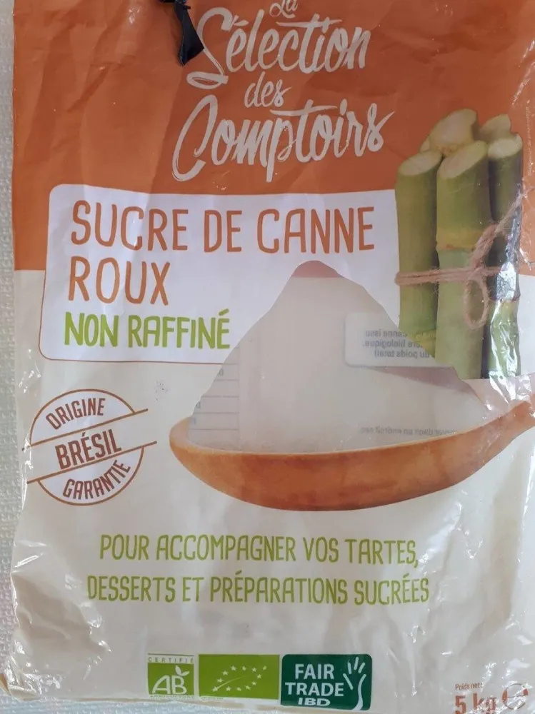 Sucre de canne roux non raffiné