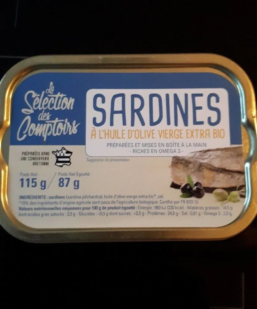 Sardines à l'huile d'olive