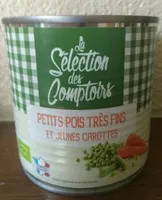 Petits pois très fins et jeunes carottes