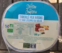 Taboulé aux raisins et légumes du soleil