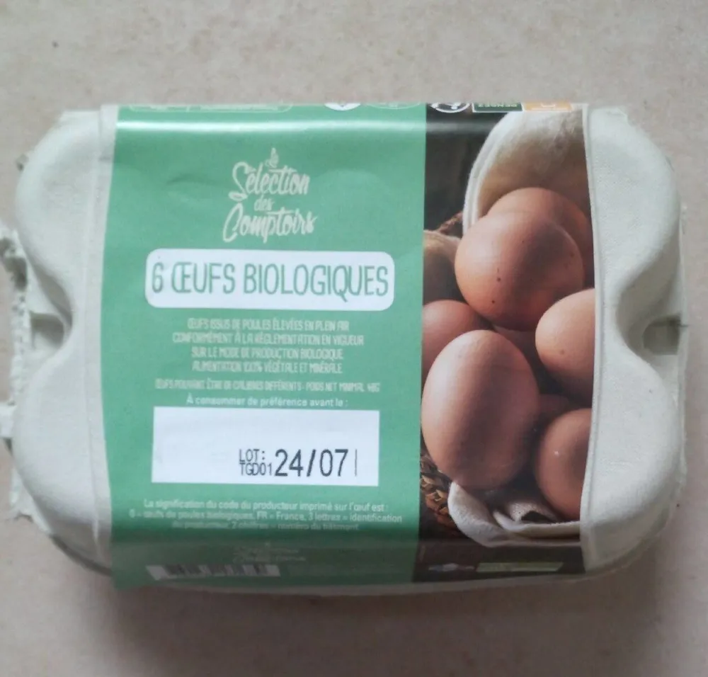 6 Oeufs bio